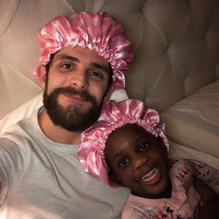Thomas Rhett Wears a Bonnet to Bed