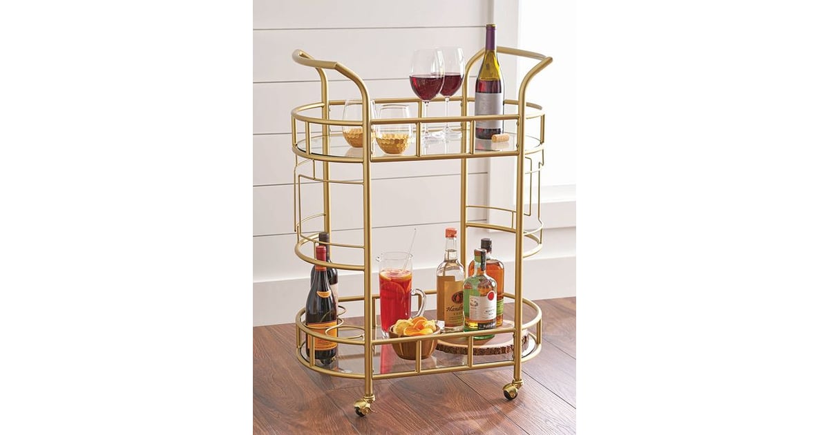 Better Homes Gardens Fitzgerald 2 Tier Bar Cart These 15 Cheap Bar Carts Will Display All Those Bottles Of Vino And Bubbly In Style Popsugar Home Photo 5