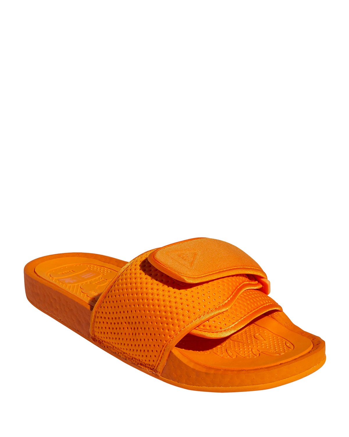 Shop Pharrell s Colorful Adidas PW Boost Slide Sandals POPSUGAR