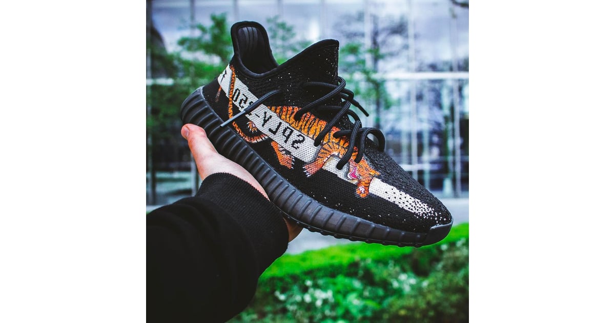 Adidas Yeezy 350 V2: Tiger | Embroidered Yeezy Boost Sneakers ...