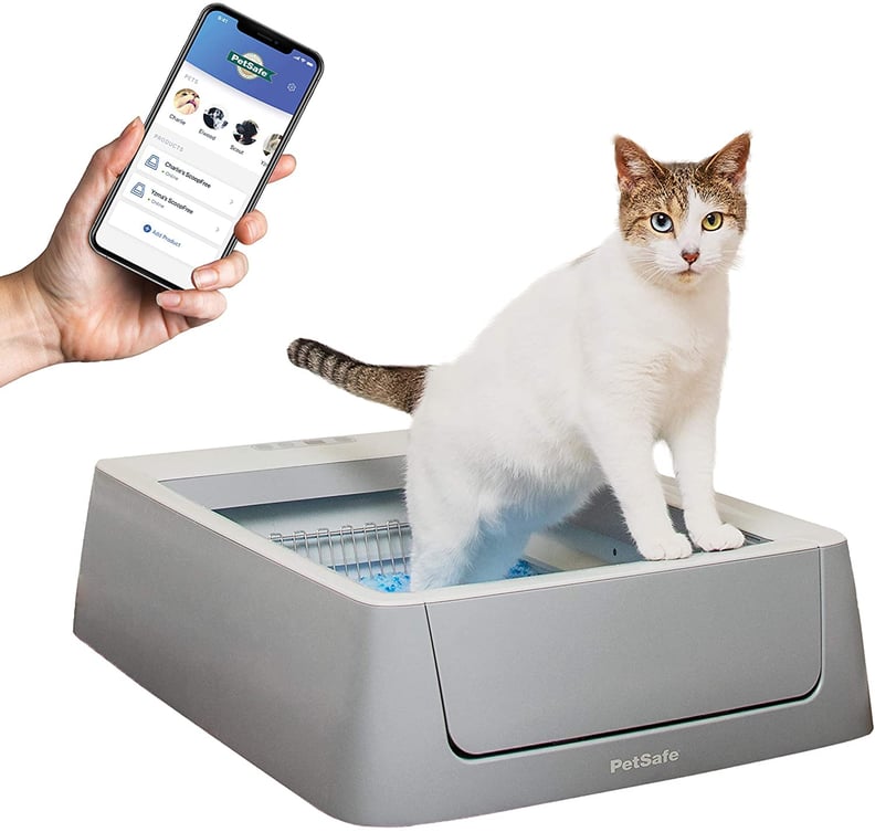 PetSafe ScoopFree Smart Self-Cleaning Cat Litter Box, Uncovered