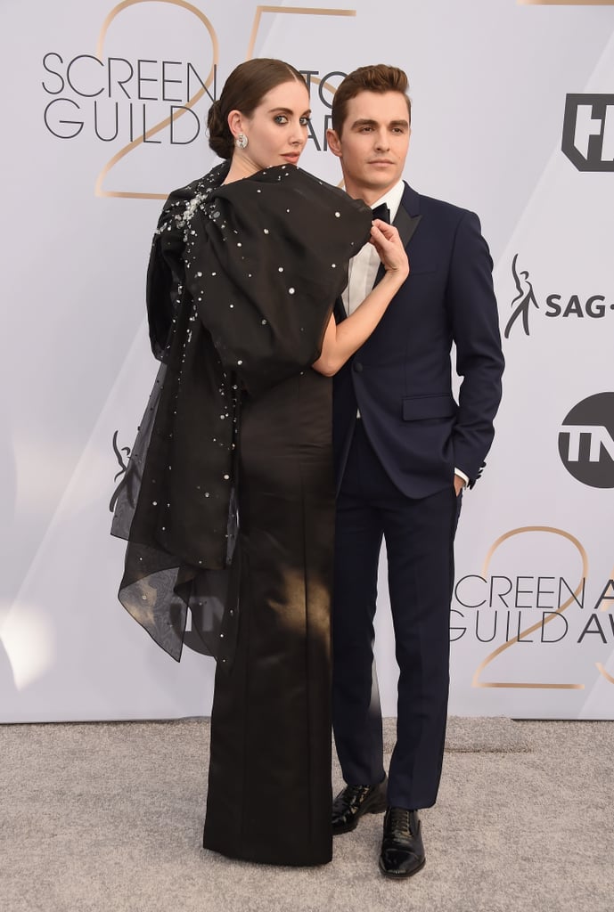 Alison Brie Black Dress at the SAG Awards 2019