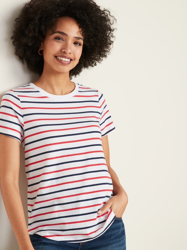 EveryWear Striped Short-Sleeve Tee for Women