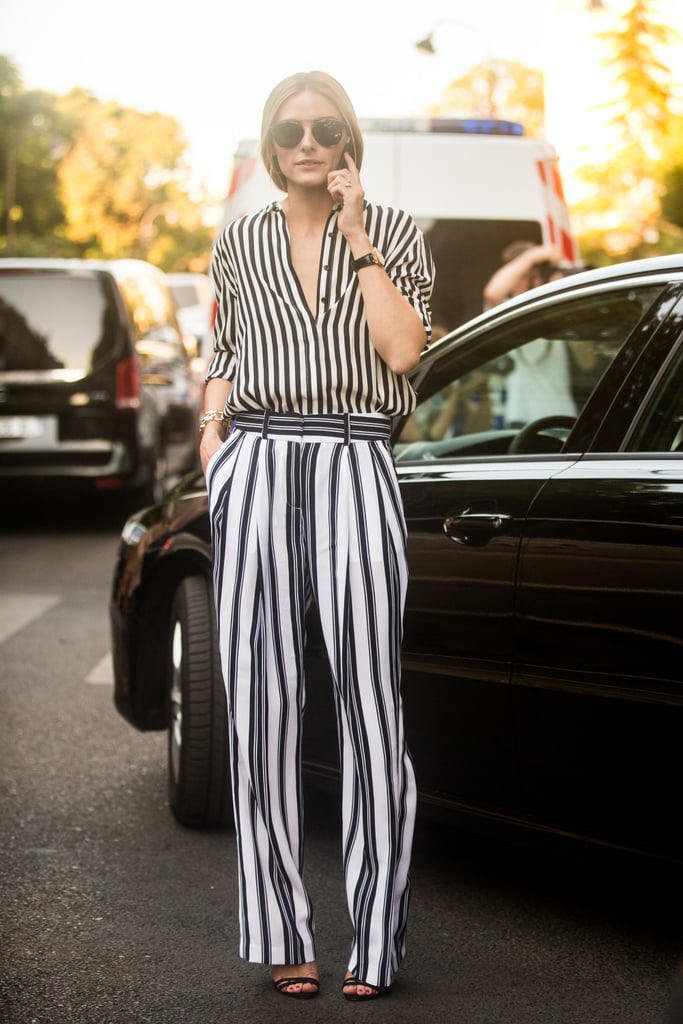 Hack: Never underestimate the classic combination of a button-down and trousers with heeled sandals. It's a throw-on-and-go look that you can rock with nothing else but a pair of dark sunglasses and a watch.