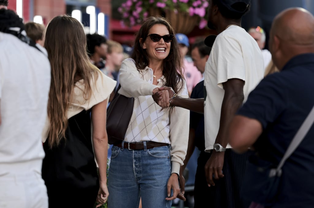 Katie Holmes at the US Open on Sept. 1.