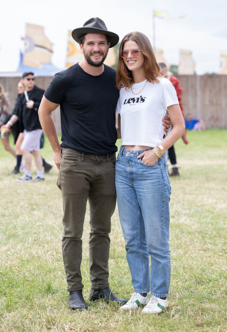 Kit Harington and Rose Leslie Wearing Levi's at 2022 Glastonbury