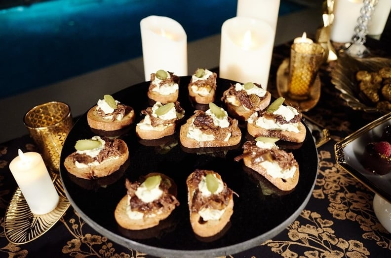 Braised Short Rib Crostini With Remoulade