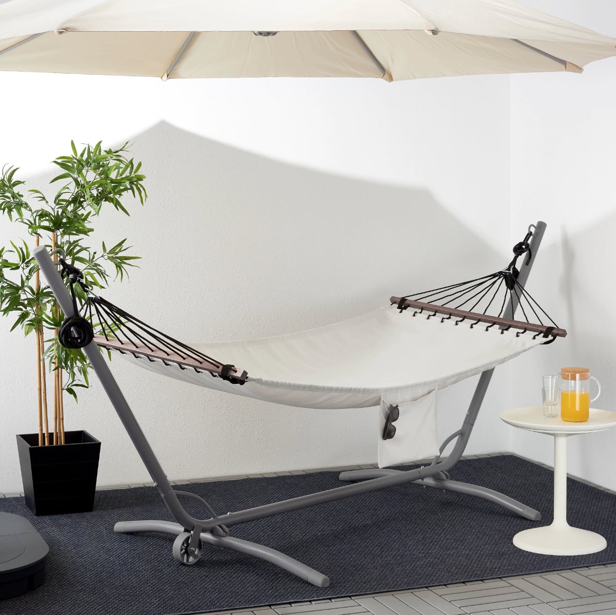 Fredon Hammock With Stand We re Gonna Need a Bigger Blue Bag Ikea Is Having a HUGE Memorial Day Sale on Outdoor Furniture POPSUGAR Home UK Photo 22