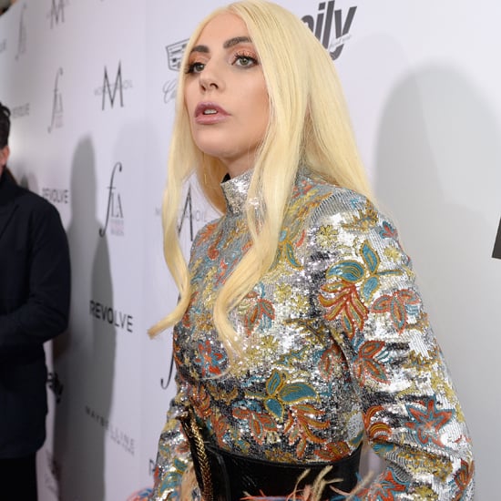 Lady Gaga圣洛朗在日常着装前排奖2016