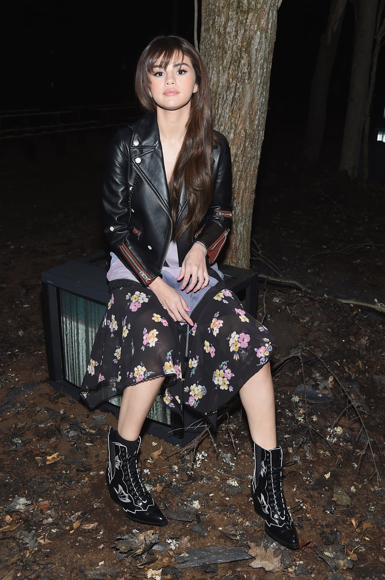 Selena Gomez in Coach at New York Fashion Week in 2018