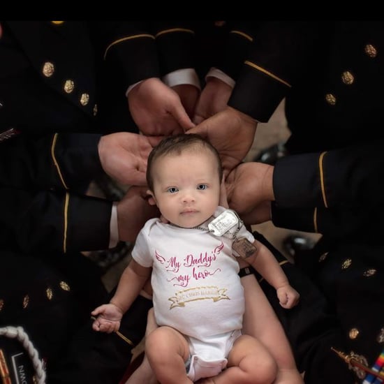 Daughter of Fallen Soldier Photographed With Army Members