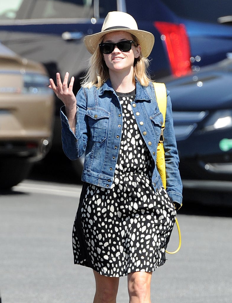 Reese Witherspoon sported a cute outfit on her way to lunch on Monday in LA.