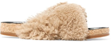 We can totally imagine these Chloé Shearling Slides ($595) being worn with a leather jacket and ripped jeans.