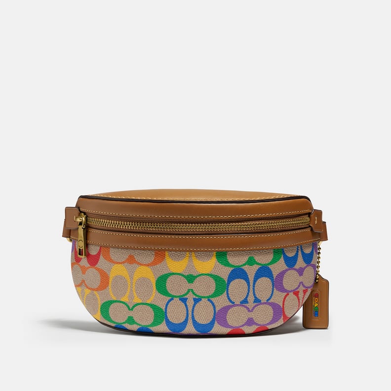 Coach Bethany Belt Bag in Rainbow Signature Canvas