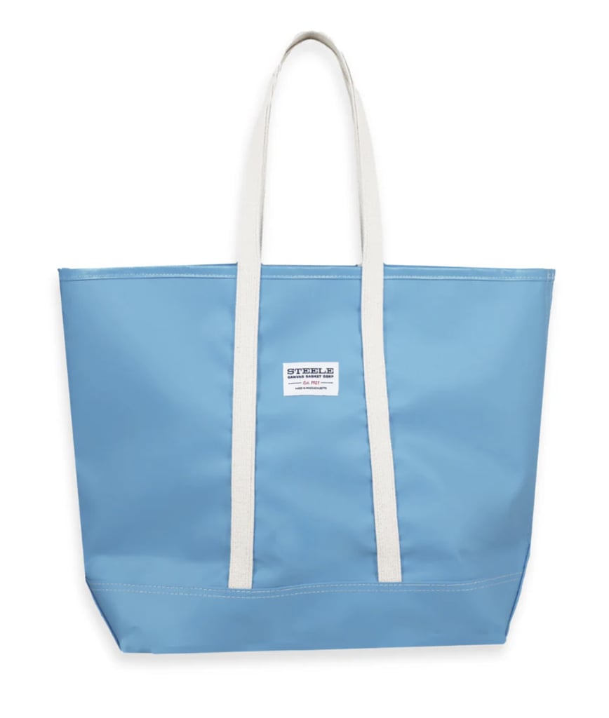Steele Canvas Basket Light Blue Steelex Beach Tote