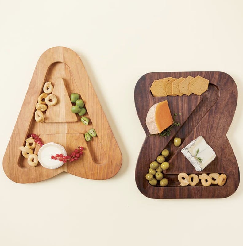 For the Host With the Most: Monogram Cheese & Crackers Serving Board