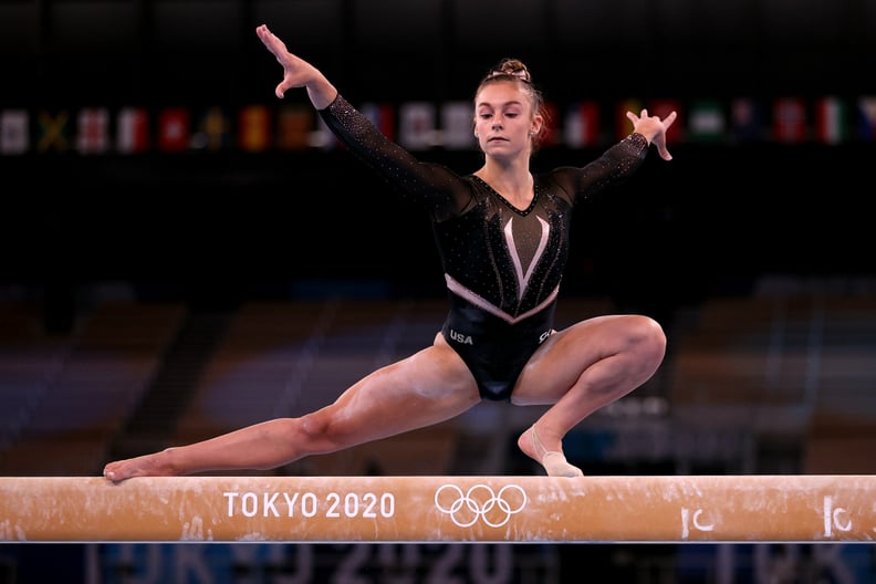 Grace McCallum on Beam at Tokyo 2021 Olympics Podium Training