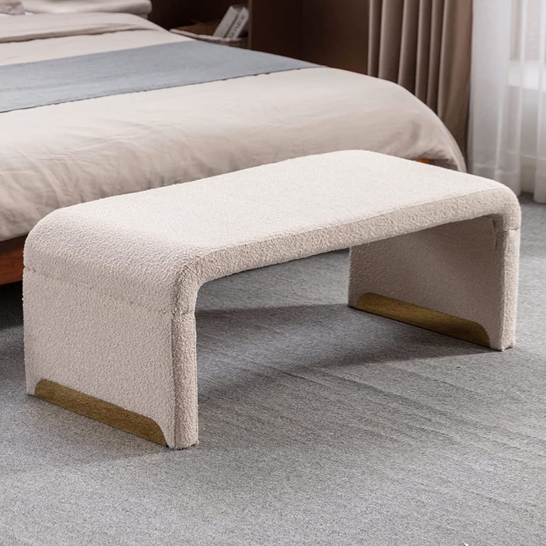 For the Bedroom: A Curved Ottoman Bench