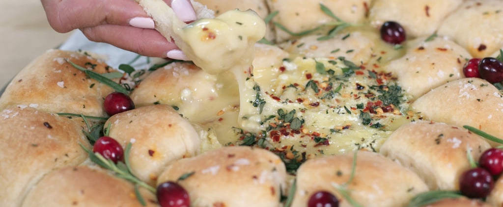 Fondue Cheese Bread Roll Wreath