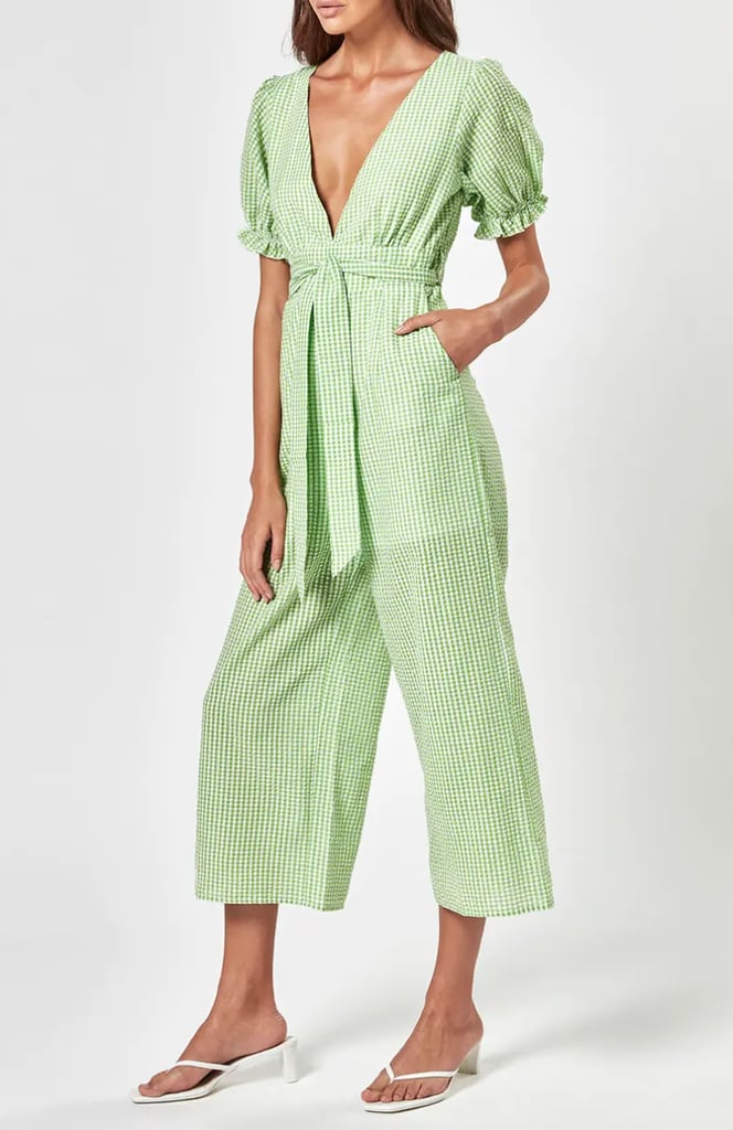 Charlie Holiday Rowan Cotton Gingham Jumpsuit