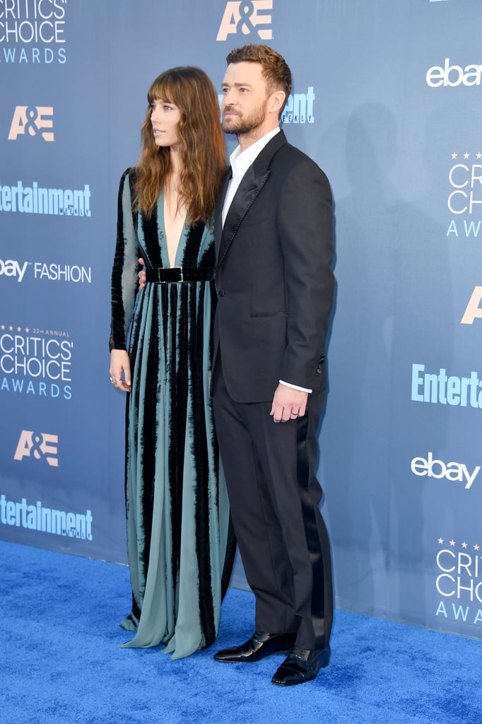 Justin Timberlake and Jessica Biel at 2017 Critics' Choice