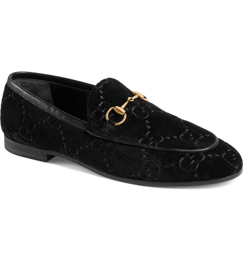 gucci new jordaan velvet loafer