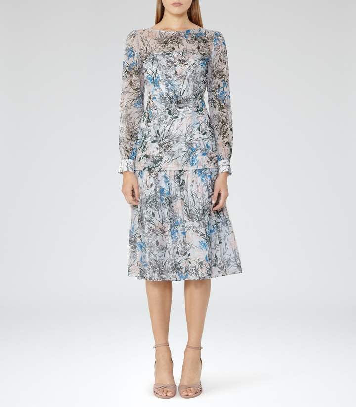 Reiss Printed Midi Dress Races Dresses For All Sizes POPSUGAR Fashion UK Photo 6