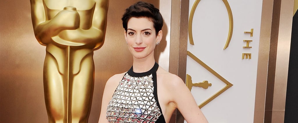 Anne Hathaway Gucci Dress at Oscars 2014