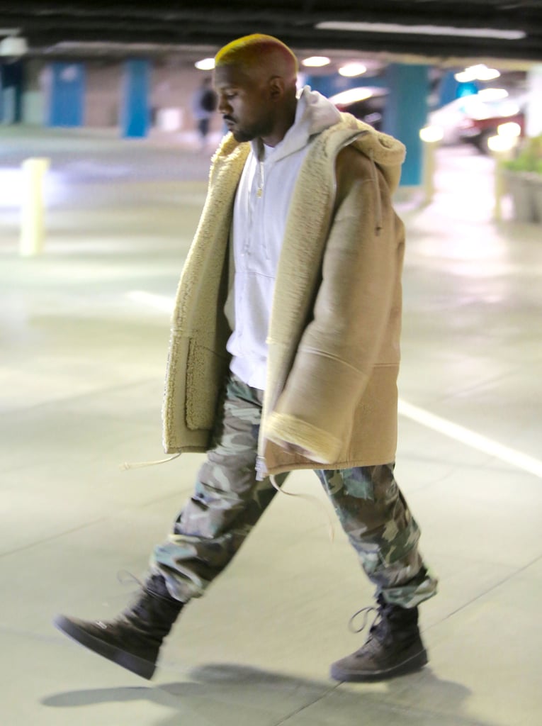 Kanye West's Rainbow Hair December 2016