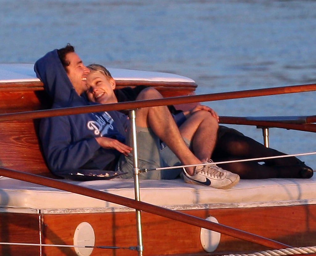 Shia LaBeouf and Carey Mulligan celebrated Valentine's Day 2010 by taking a ride on the Lady Hornblower in LA.