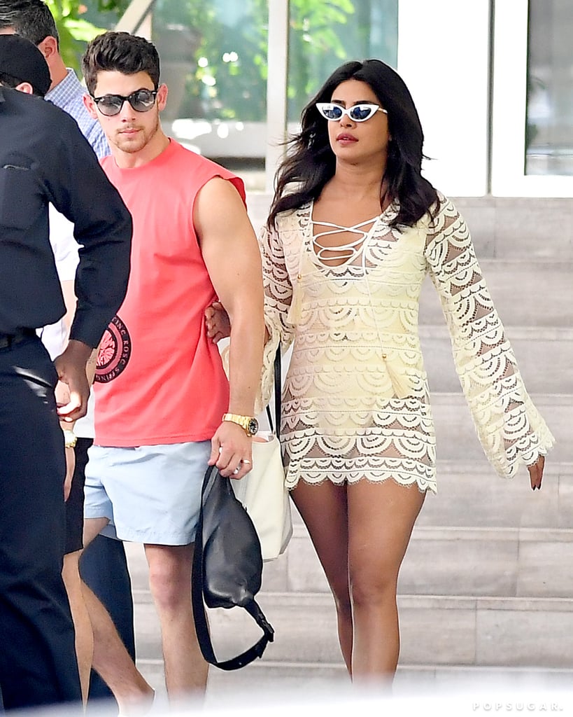 Priyanka Chopra's Yellow Swimsuit in Miami