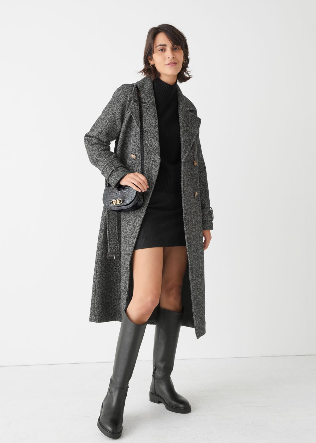 Belted wool 2024 coat other stories