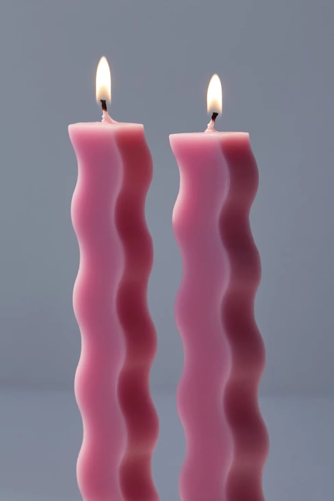 Pretty and Pink Candles: Wave Taper Candle