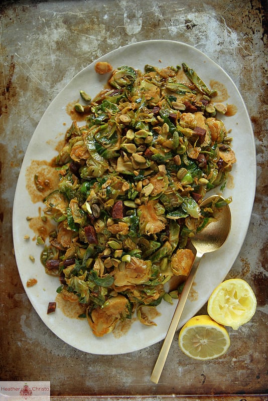 Shredded Brussels Sprouts With Chorizo