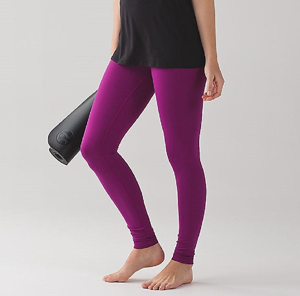 LULULEMON ATHLETICA Deep Fuchsia F & F HR 25 Tight Leggings - US 8