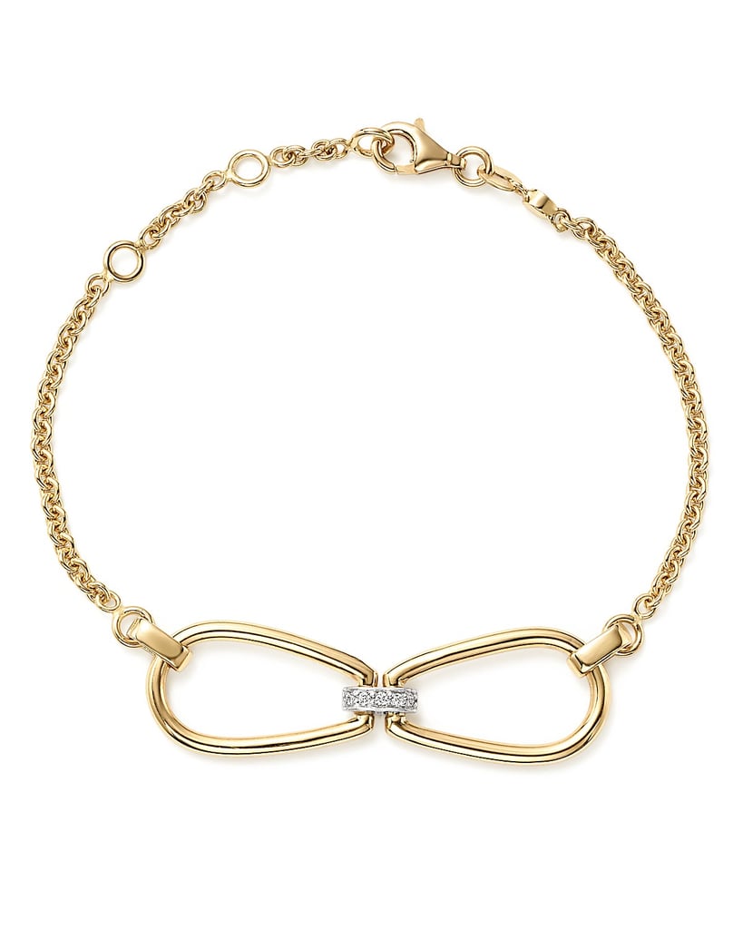 Roberto Coin White & Yellow Gold Classic Parisienne Diamond Bracelet