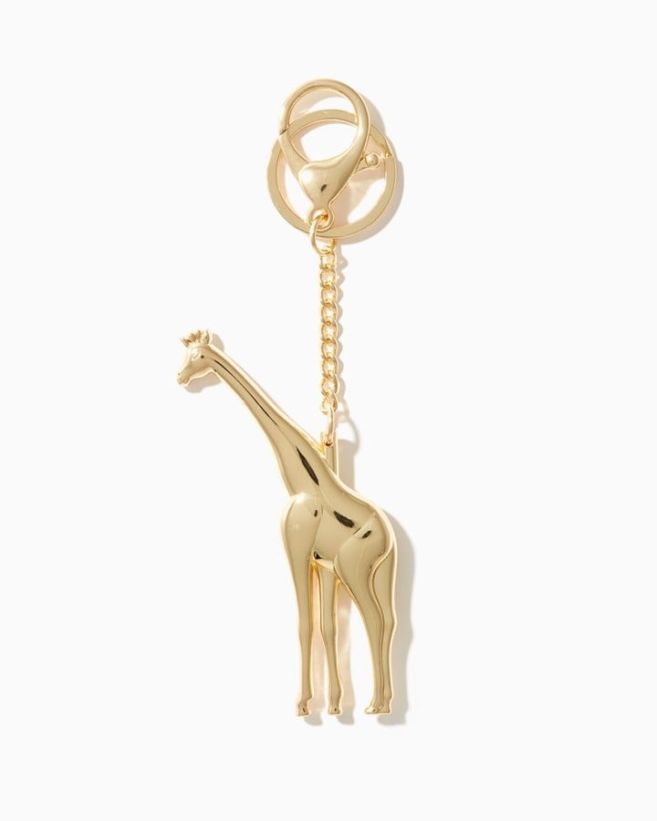 Charming Charlie Gold Giraffe Keychain ($8)