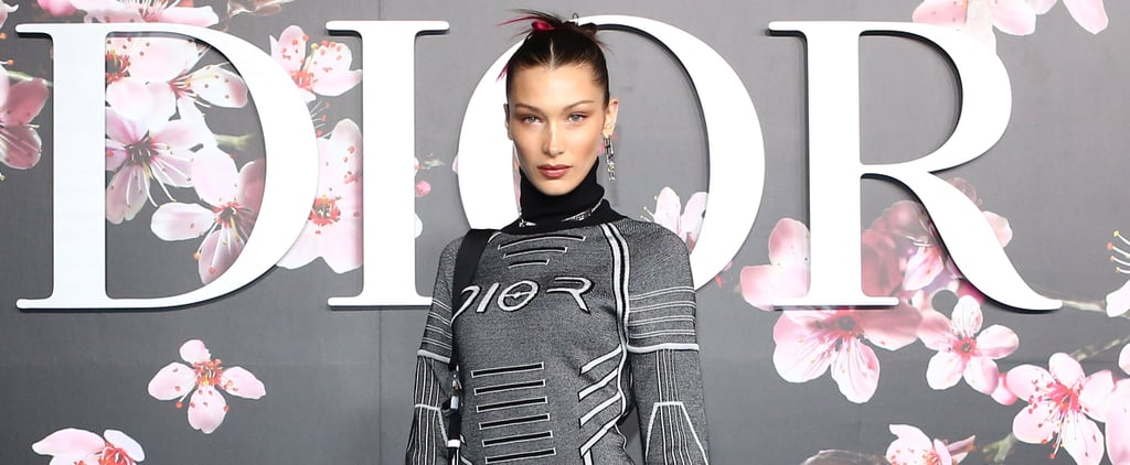 Bella Hadid Flower Sneakers at Dior Show
