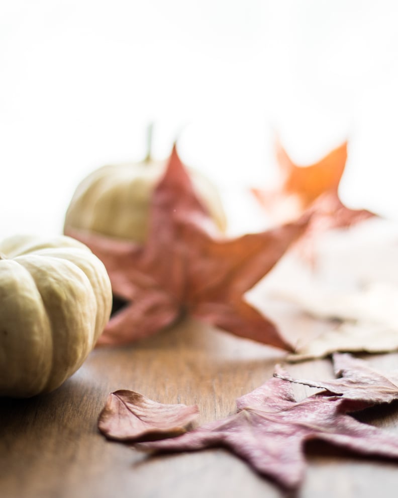 Leaves and Pumpkin iPhone Wallpaper