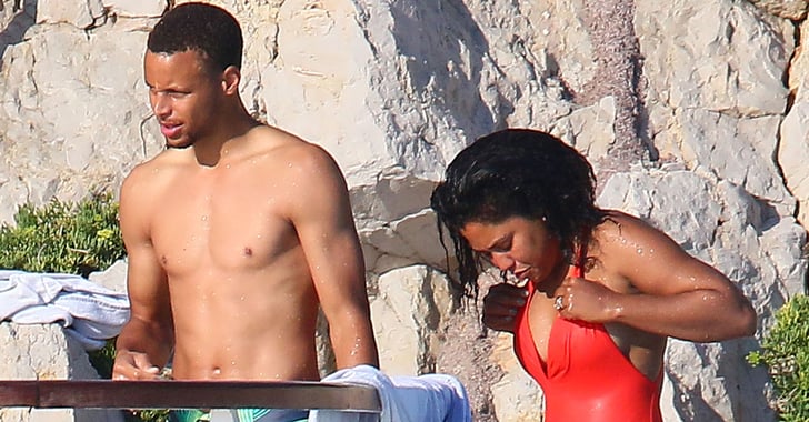 Ayesha and Stephen Curry in St. Tropez July 2016 ...