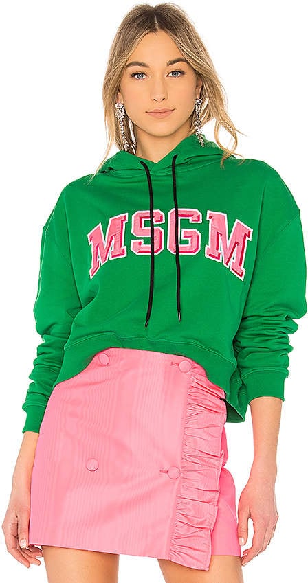 MSGM Cropped Logo Sweatshirt
