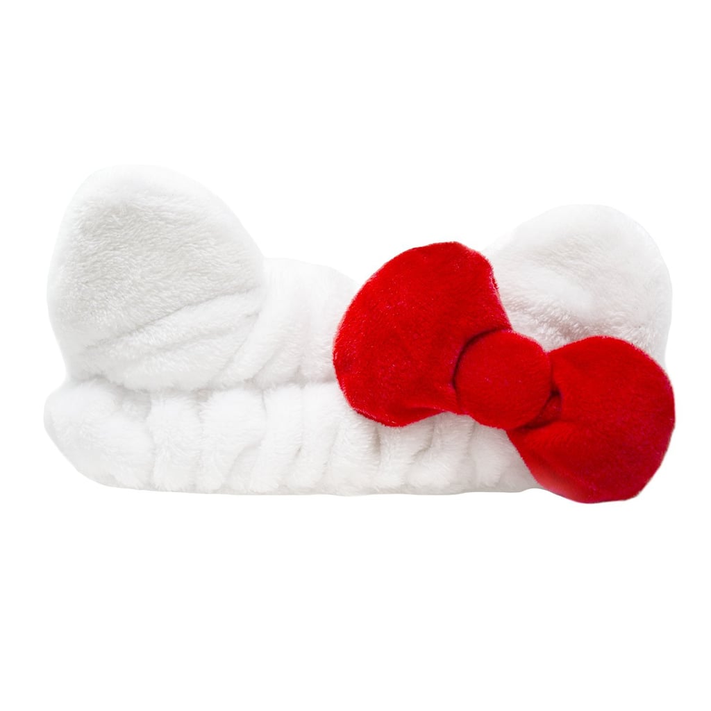 The Crème Shop Plush Spa Headband With Hello Kitty's Signature Bow