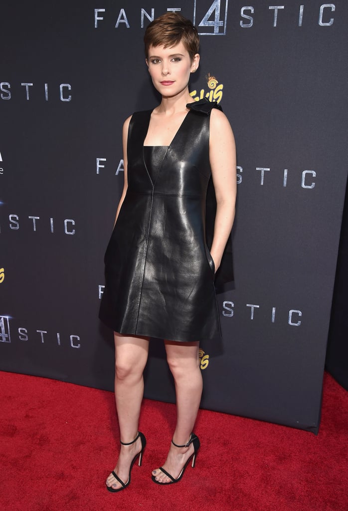 Leather has never looked so lovely. Despite the material, this Valentino dress is still sweet, embellished with a bow on one side.
