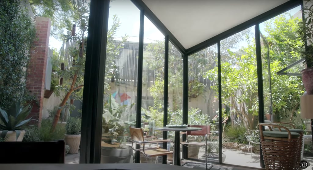 The floor-to-ceiling windows let in immense amounts of light.