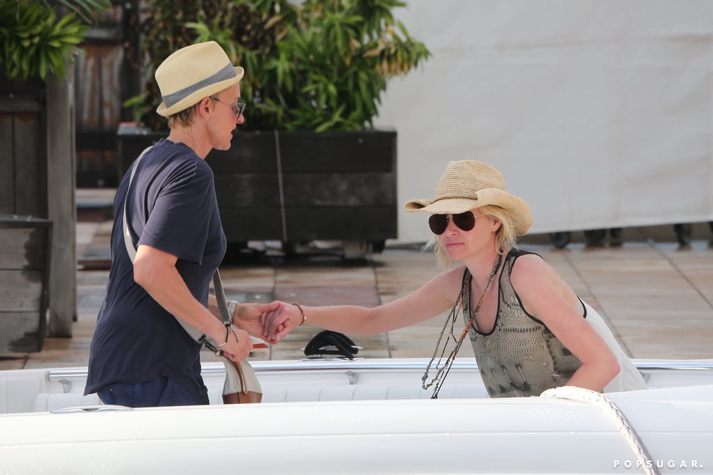 Ellen DeGeneres and Portia de Rossi in St. Barts 2015