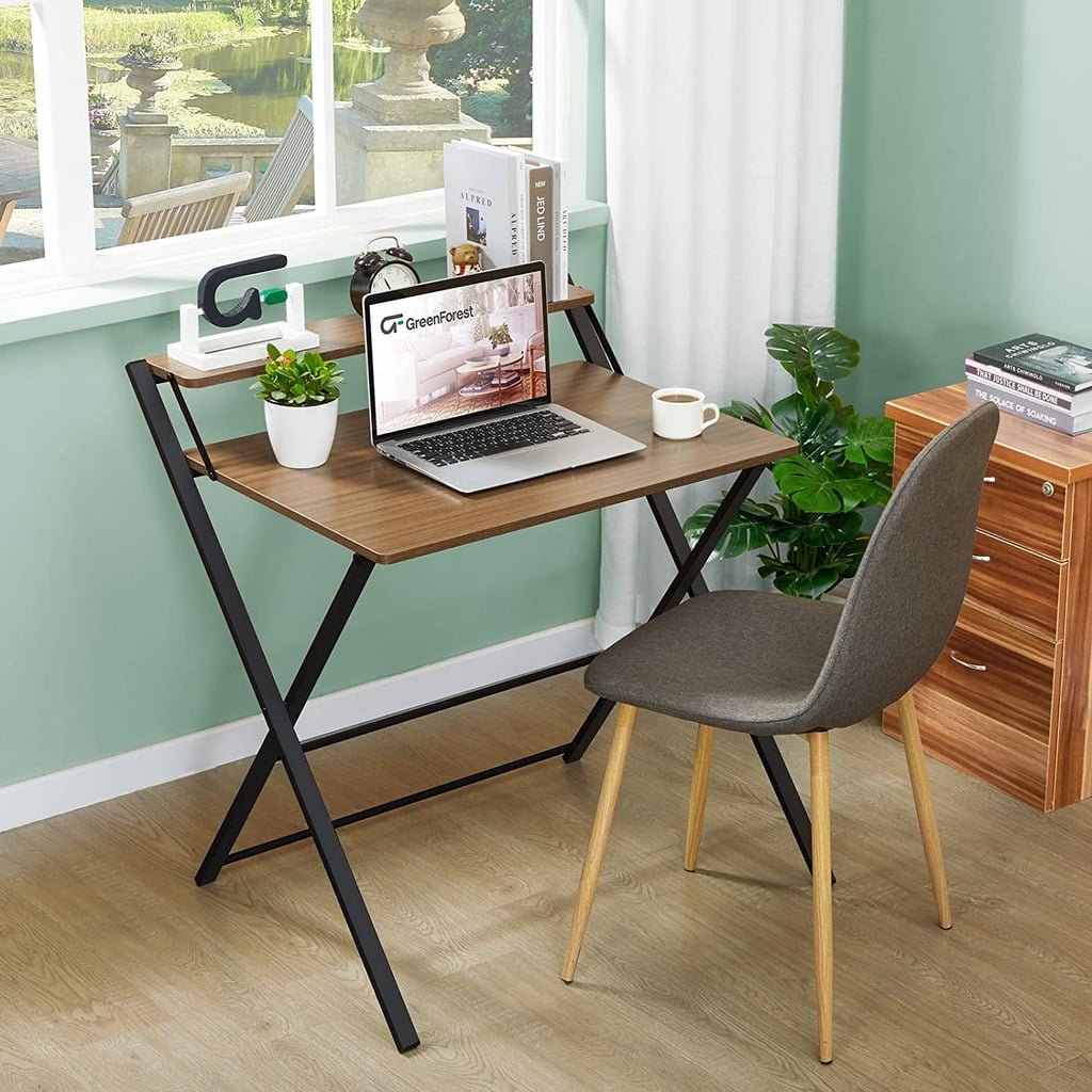 An Apartment Desk: GreenForest 2-Tier Folding Desk
