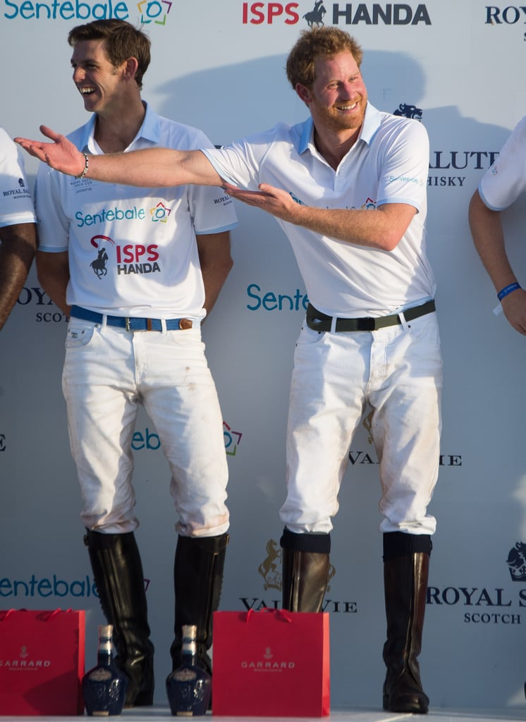 Prince Harry at Sentebale Royal Salute Polo Cup 2015