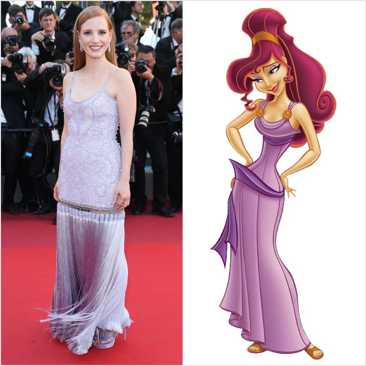 Jessica Chastain as Megara From Hercules