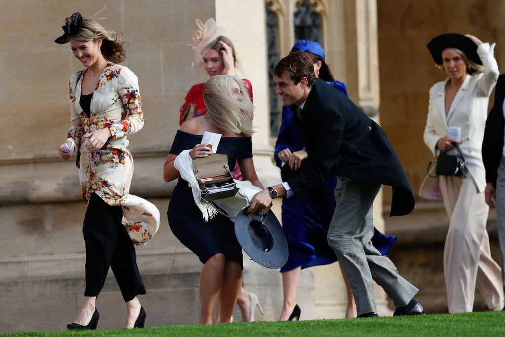 Wind at Princess Eugenie's Wedding Pictures Oct. 2018
