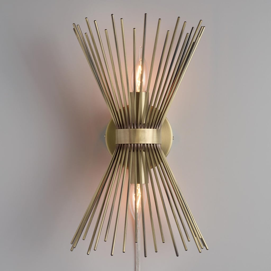 Brass Starburst Logan Wall Sconce ($60)